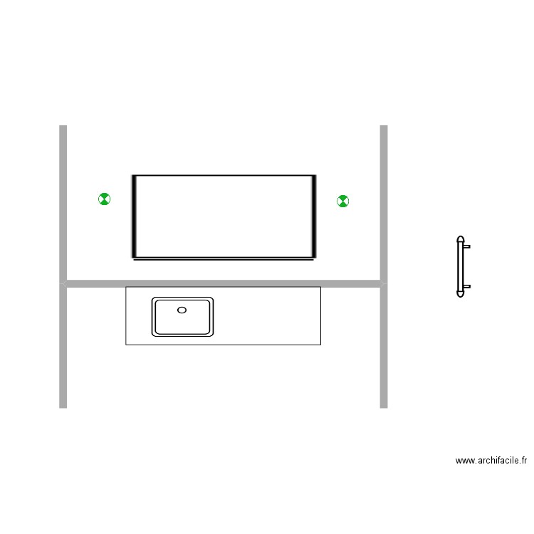 salle de bain acacias. Plan de 0 pièce et 0 m2