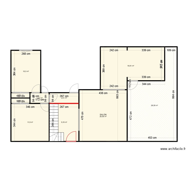 LEGRAND RDC. Plan de 10 pièces et 106 m2