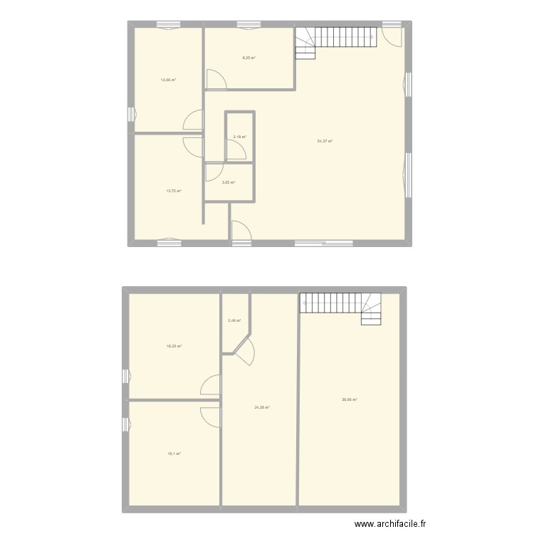 NIGLIO. Plan de 11 pièces et 190 m2