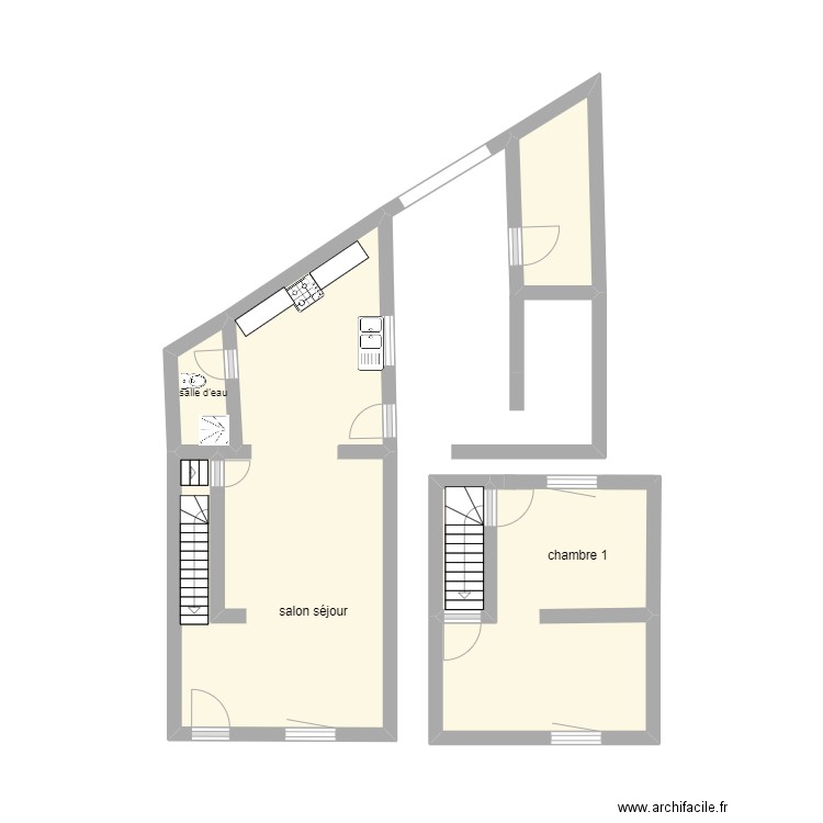 Jeumont. Plan de 5 pièces et 20 m2