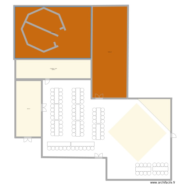 MARIAGE. Plan de 4 pièces et 325 m2