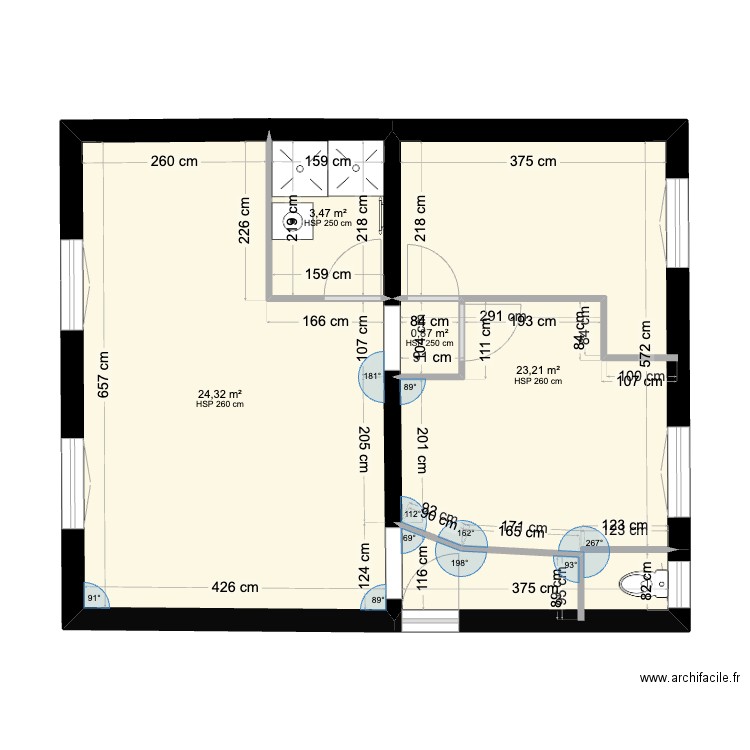 89 BLVD JJ - NEW v2. Plan de 4 pièces et 52 m2