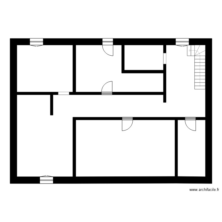 josselin. Plan de 6 pièces et 129 m2