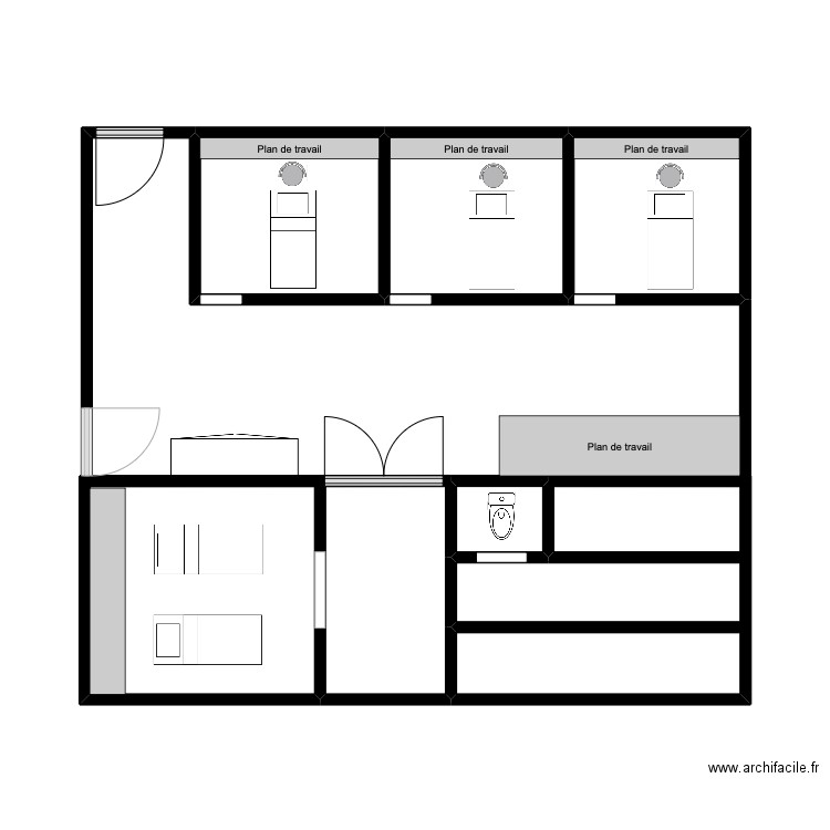 petit salon. Plan de 7 pièces et 29 m2