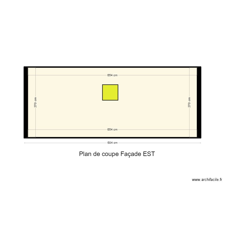 FACADE_EST. Plan de 1 pièce et 18 m2