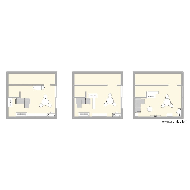 studio walb. Plan de 3 pièces et 106 m2