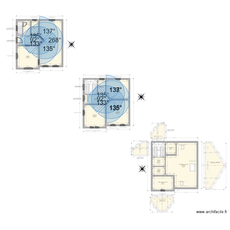 ML25002797 DARET. Plan de 17 pièces et 173 m2