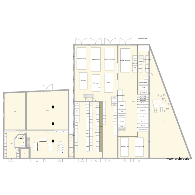 VougyForgeAutre poss3. Plan de 18 pièces et 1205 m2