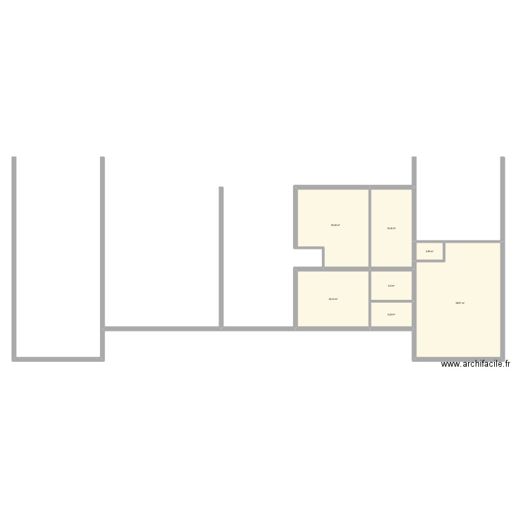 manoir. Plan de 7 pièces et 122 m2