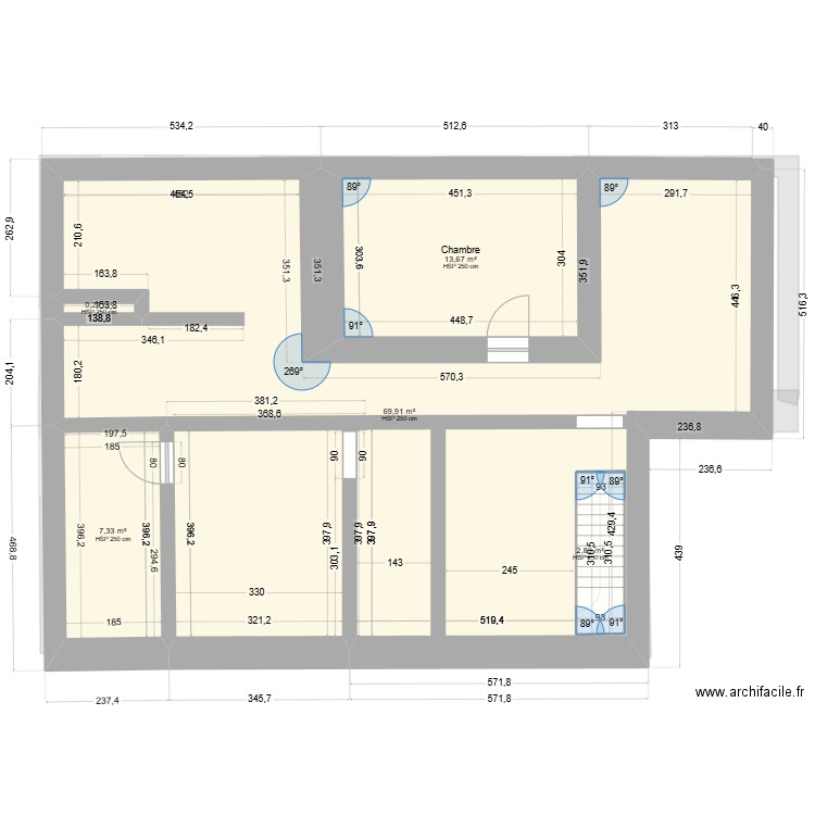 Claude Scohier ( particulier )3. Plan de 8 pièces et 174 m2