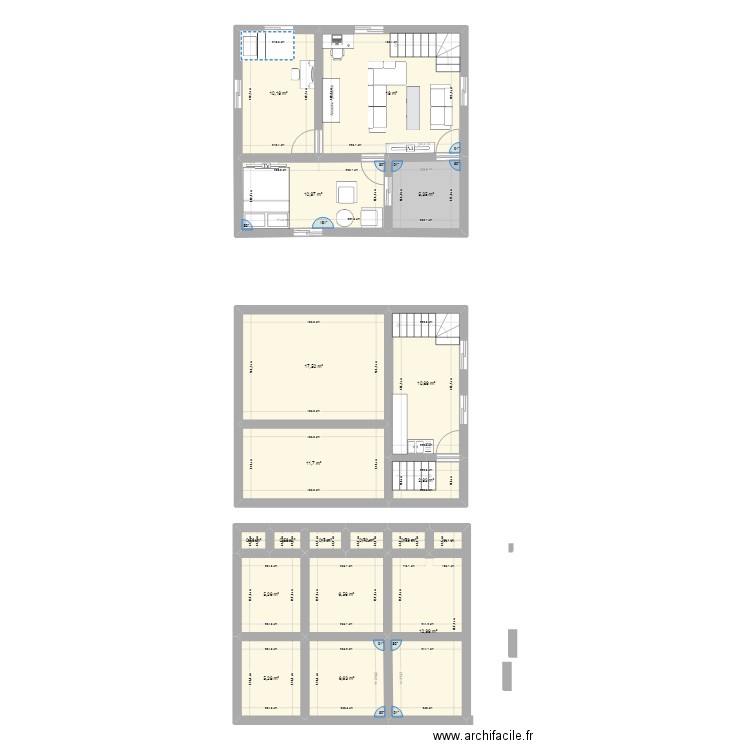 COMPLETPLAN. Plan de 18 pièces et 129 m2