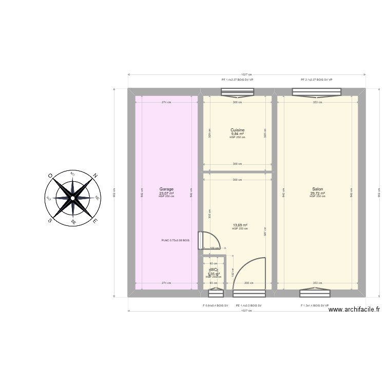  ML25000479  BELABBAS. Plan de 14 pièces et 157 m2