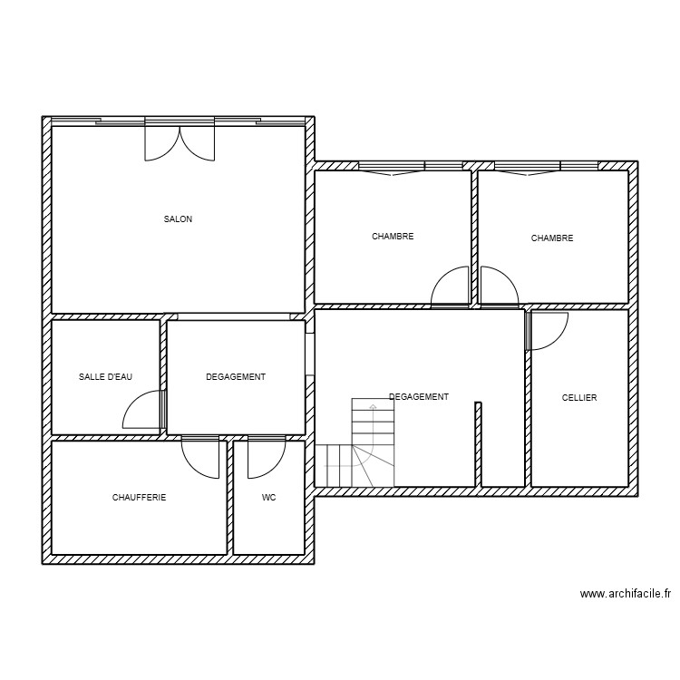 PARC DANDI. Plan de 9 pièces et 91 m2