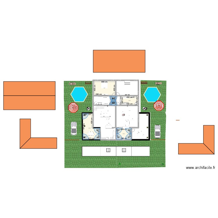 SAMUEL MANU. Plan de 5 pièces et 76 m2