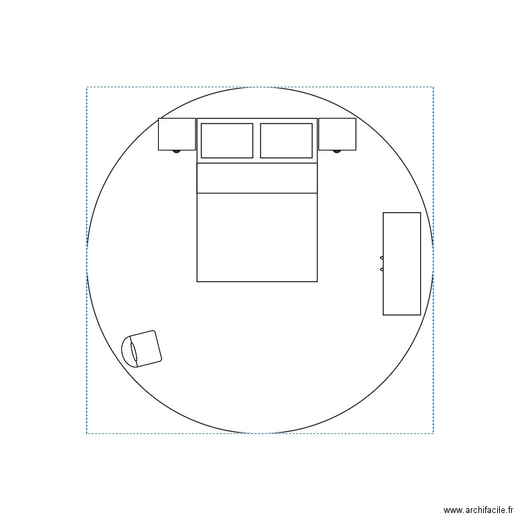 Yurt 4m . Plan de 0 pièce et 0 m2