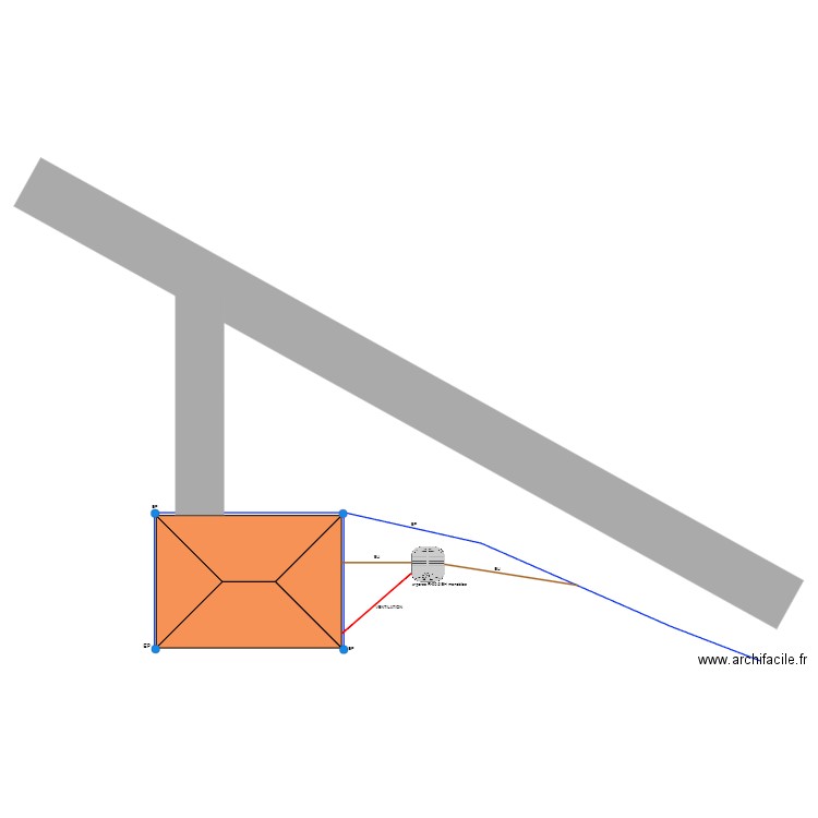 FOSSE SEPTIQUE. Plan de 0 pièce et 0 m2