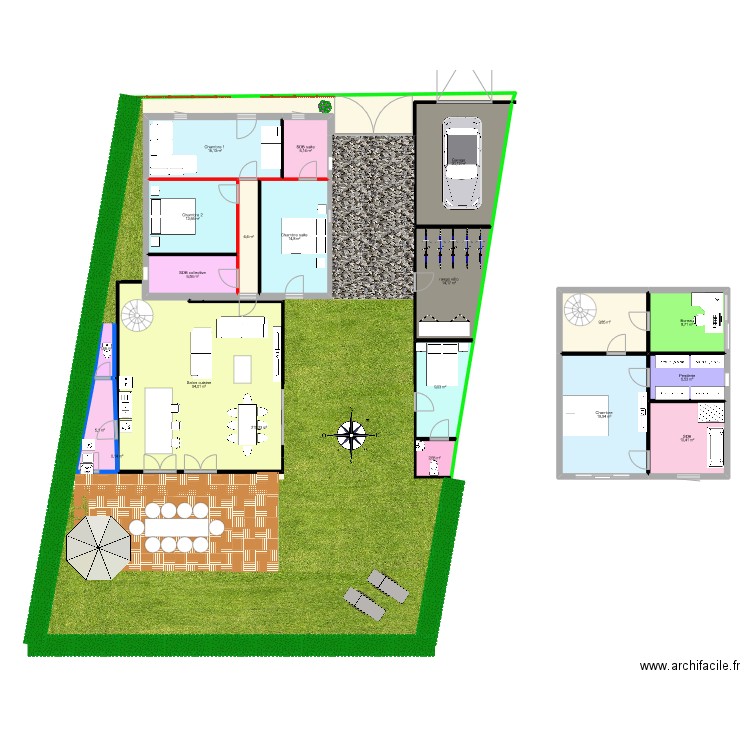 plan Fabrice v4. Plan de 20 pièces et 502 m2