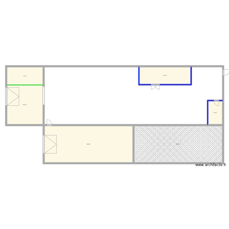 Atelier_Alex_Brut. Plan de 6 pièces et 267 m2