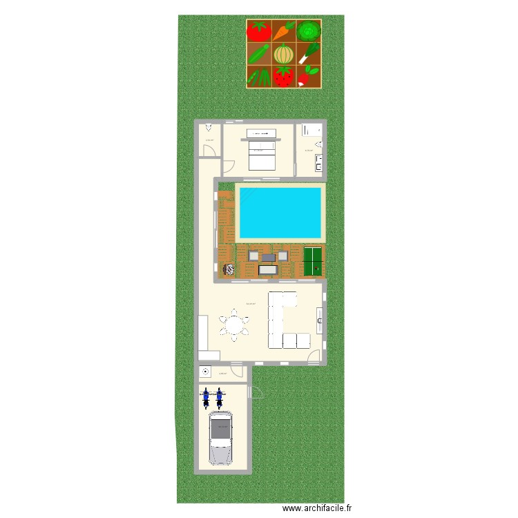 IVRINEZU MIC. Plan de 6 pièces et 107 m2