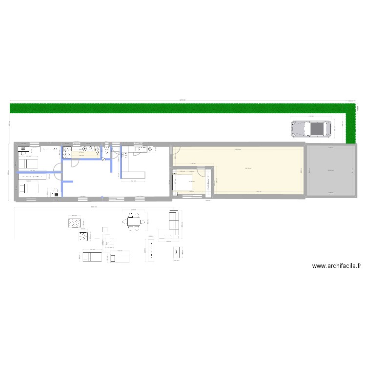 maison compact 2. Plan de 4 pièces et 93 m2