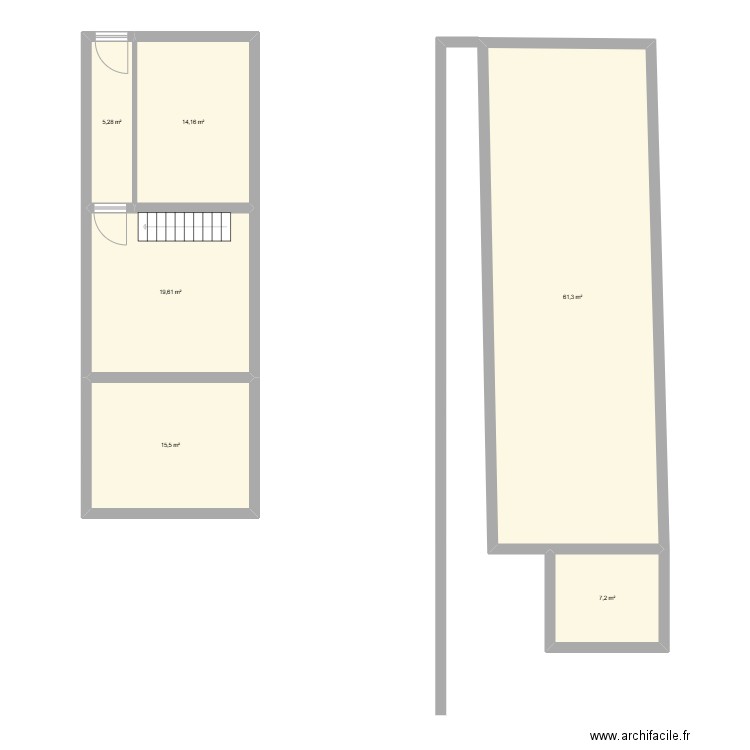 farcienne maison. Plan de 6 pièces et 123 m2