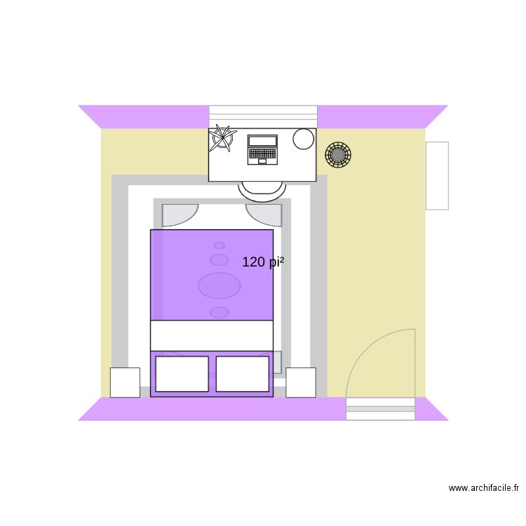 gdhfhdh. Plan de 1 pièce et 11 m2