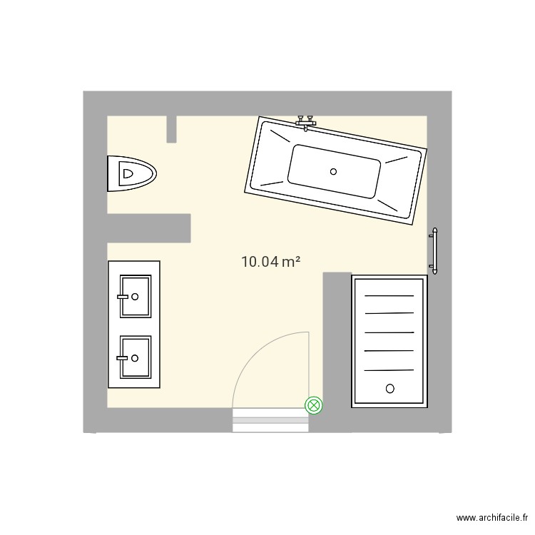 Sdb - Plan dessiné par Mell50