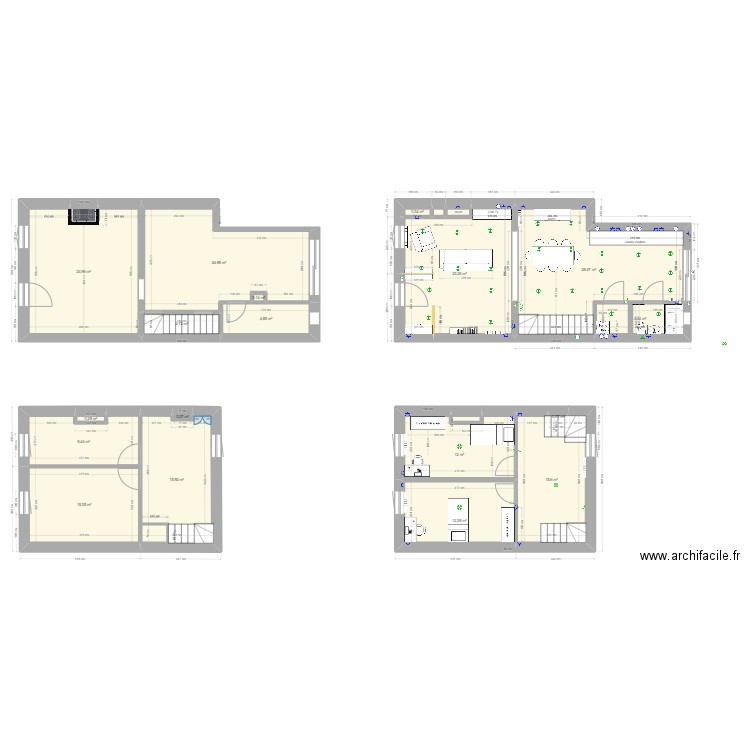 Ronquieres Alternative Anderlues. Plan de 21 pièces et 196 m2