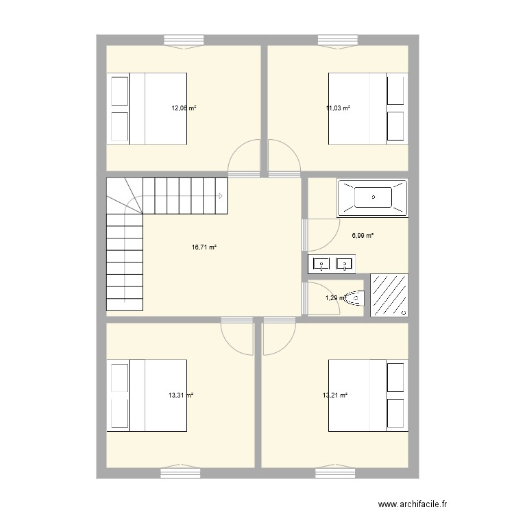 PLAN ETAGE BIS. Plan de 0 pièce et 0 m2