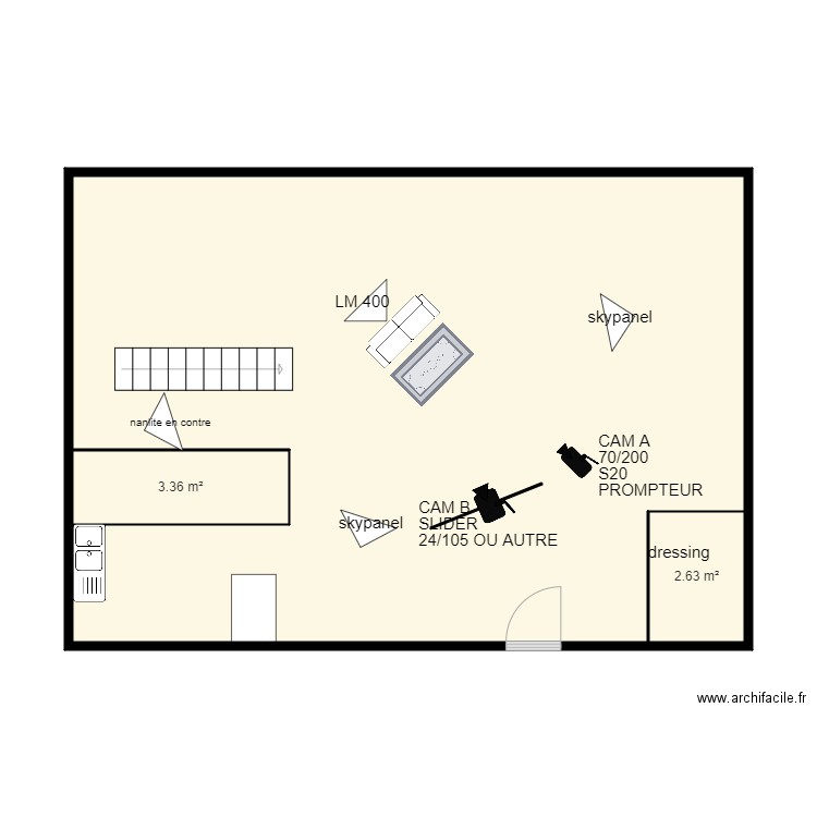 implantation. Plan de 0 pièce et 0 m2