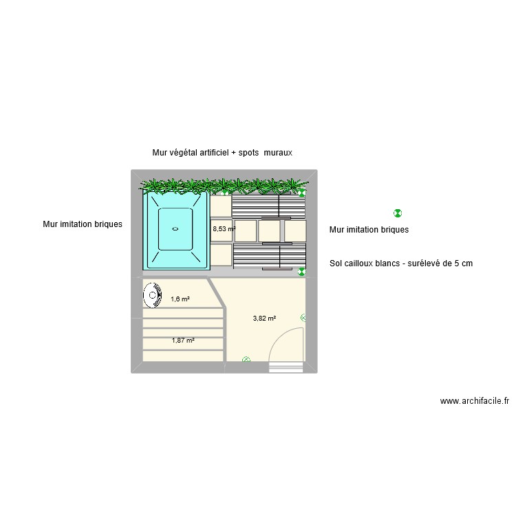 spa. Plan de 0 pièce et 0 m2