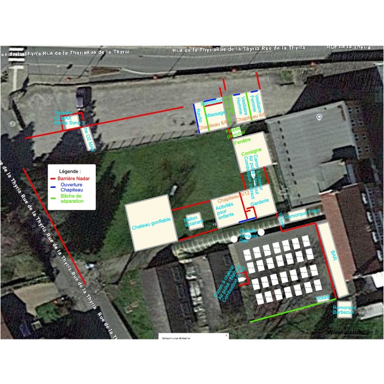 ecole Carole v2. Plan de 15 pièces et 1445 m2