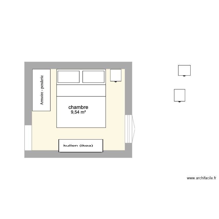 chambre. Plan de 0 pièce et 0 m2