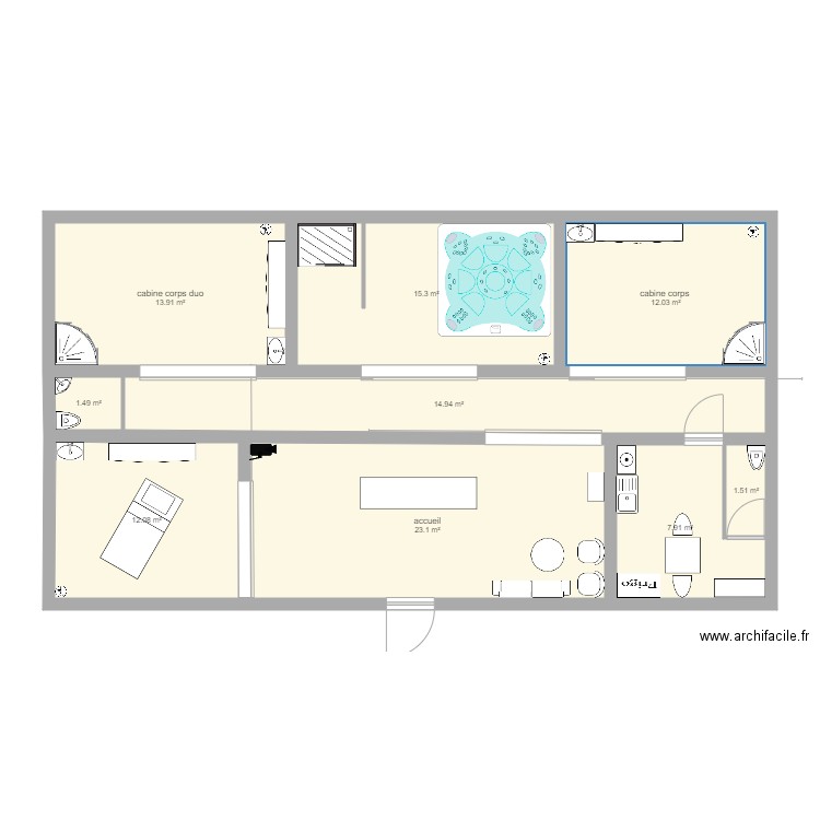 hammam. Plan de 0 pièce et 0 m2