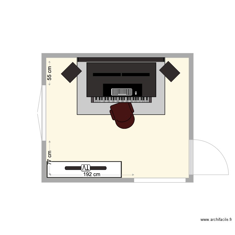 Studio_Osny_v2. Plan de 0 pièce et 0 m2