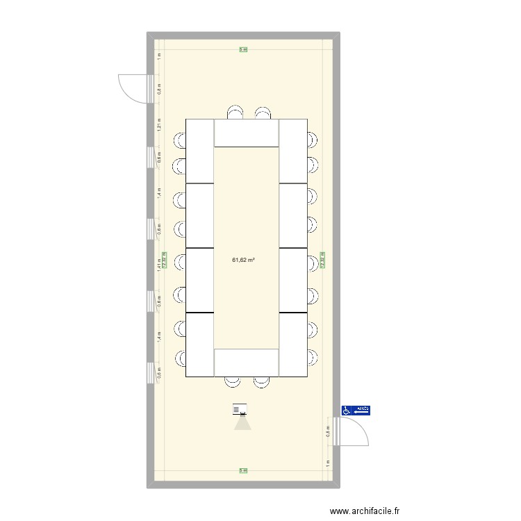 Salle A. Plan de 0 pièce et 0 m2