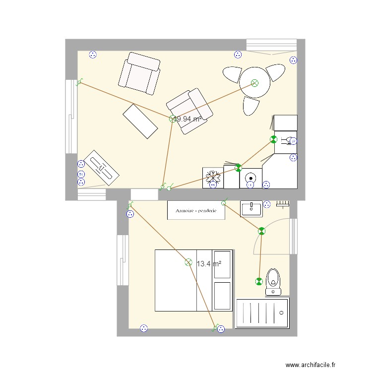 Studio 2 Digne Chaffaut. Plan de 0 pièce et 0 m2