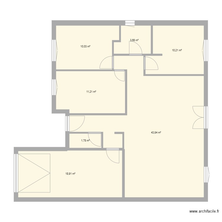 fargues V0. Plan de 0 pièce et 0 m2