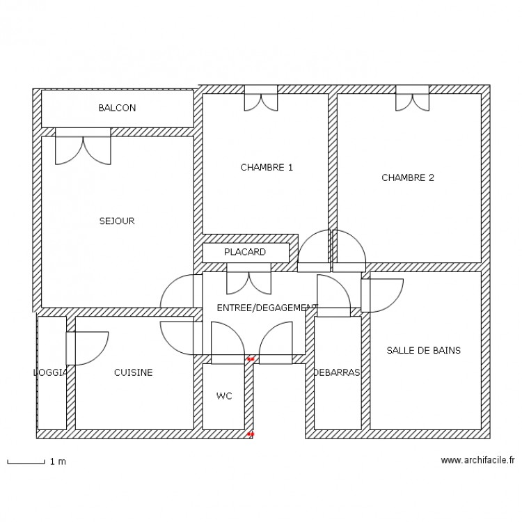 FOSSE AUX BICHES. Plan de 0 pièce et 0 m2