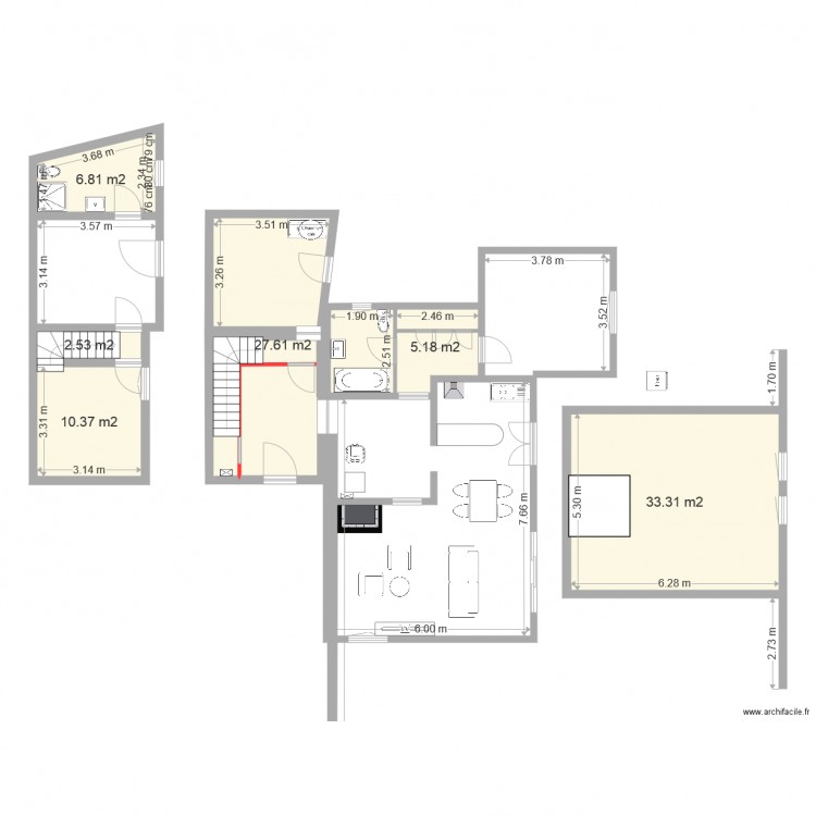 MAISON 3. Plan de 0 pièce et 0 m2