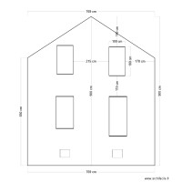 plan facade avant maison evolution avec décoration