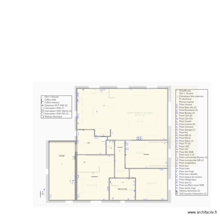 SkyNET Mansion v3. Plan de 11 pièces et 256 m2