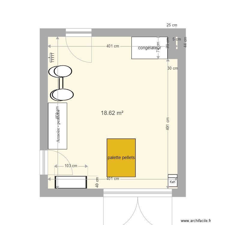 garage. Plan de 0 pièce et 0 m2