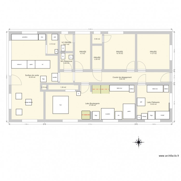 ma boulangerie pâtisserie. Plan de 0 pièce et 0 m2