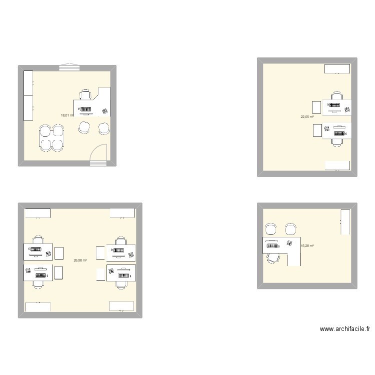 Surface bureaux. Plan de 0 pièce et 0 m2