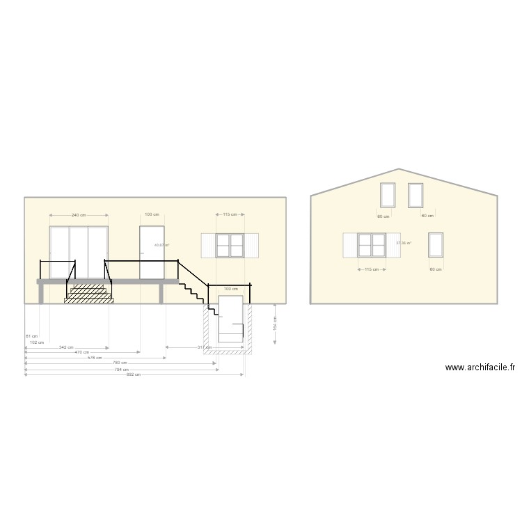 facade moiré. Plan de 0 pièce et 0 m2