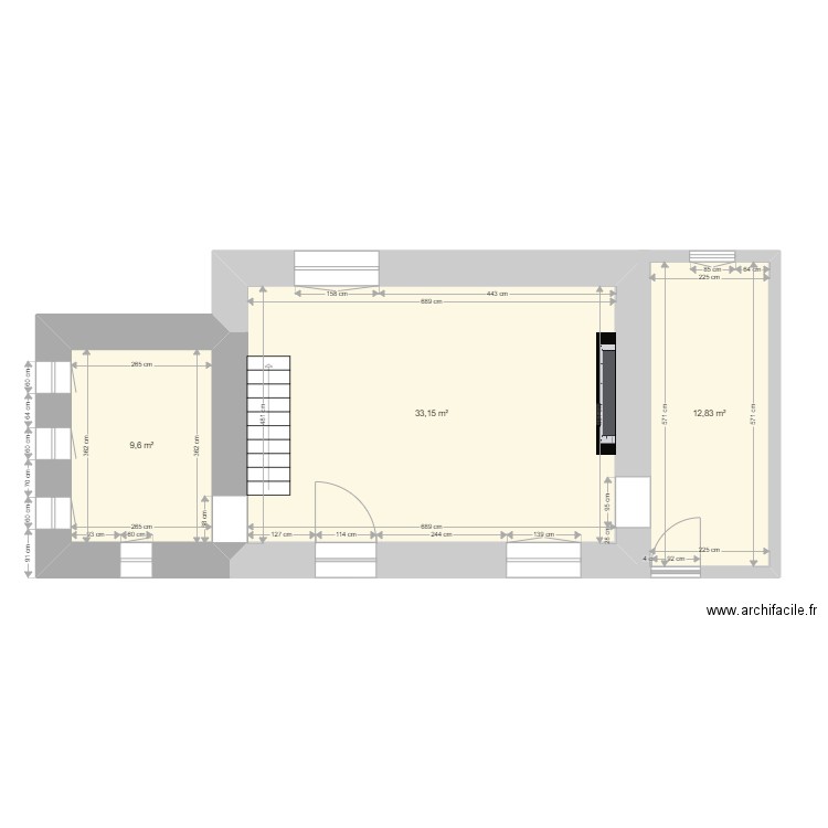 Maison RDC existant. Plan de 0 pièce et 0 m2