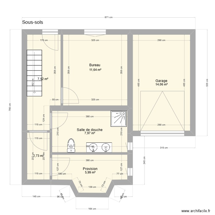 Cailloux sous-sols. Plan de 0 pièce et 0 m2