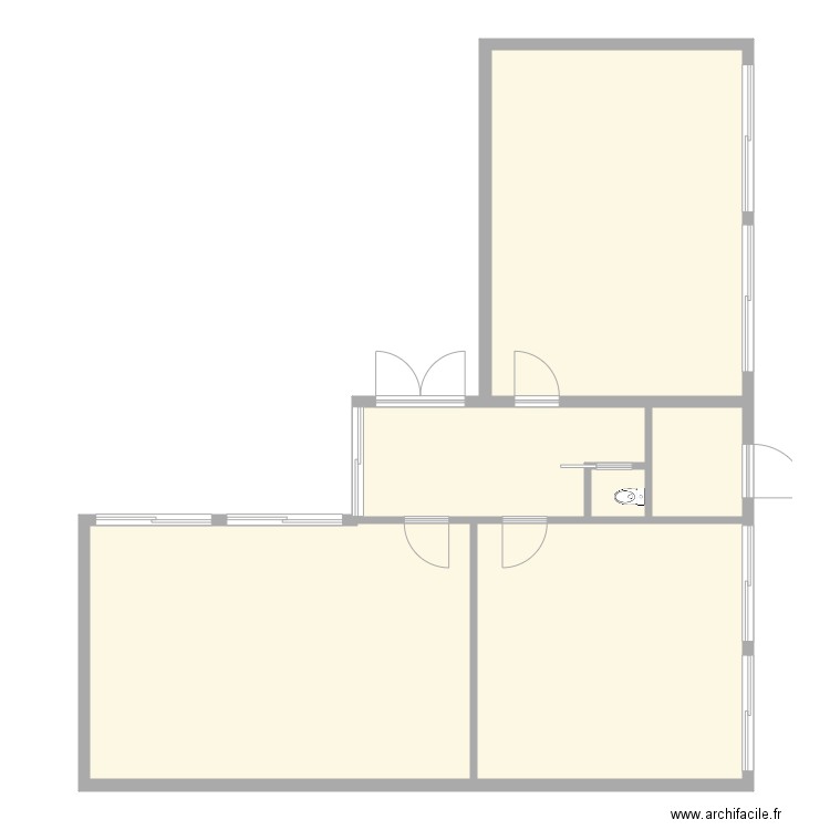 CNTK maternelle annexe. Plan de 5 pièces et 147 m2