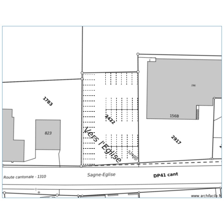 Parkingy. Plan de 0 pièce et 0 m2